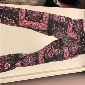 Youth girls patterned pants